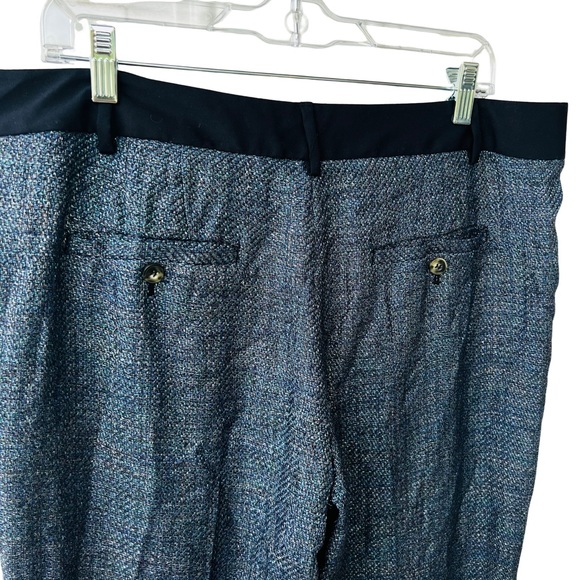 NWT Anthropologie Elevenses Shimmered Tweed Brighton Wide Leg Tailored Trousers - Picture 7 of 11